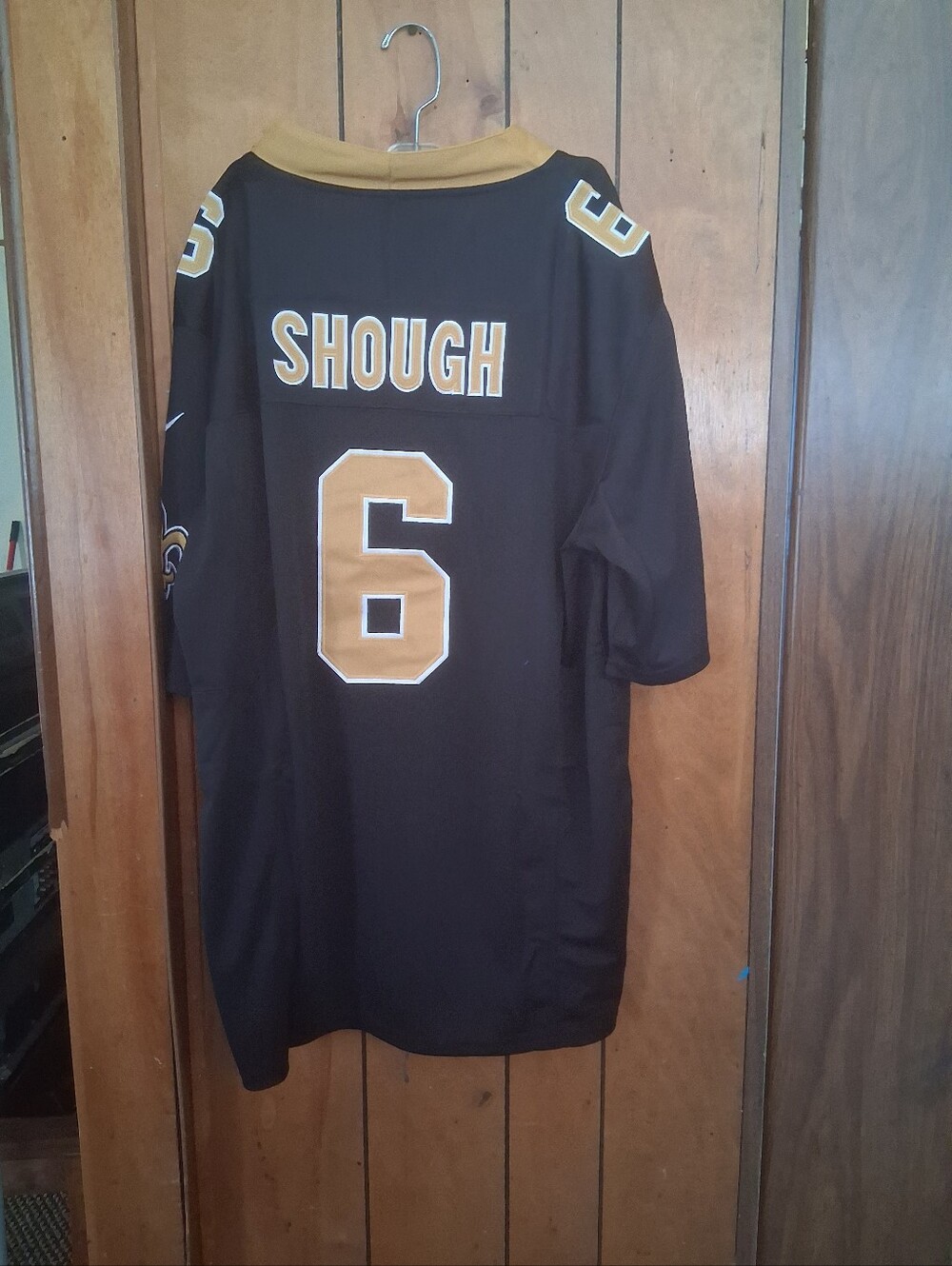 Mystery Card With Tyler Shough New Orleans Saints Xl Fuse Black Home Jersey